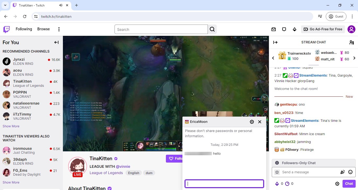 How to use Whisper on twitch for private messages - Twitch marketing Guides
