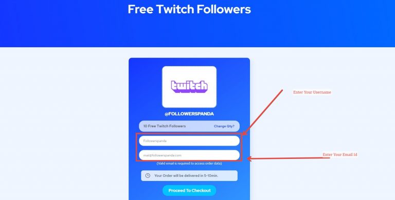 Free Twitch Followers Verify Username